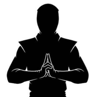 Hands held at chest height